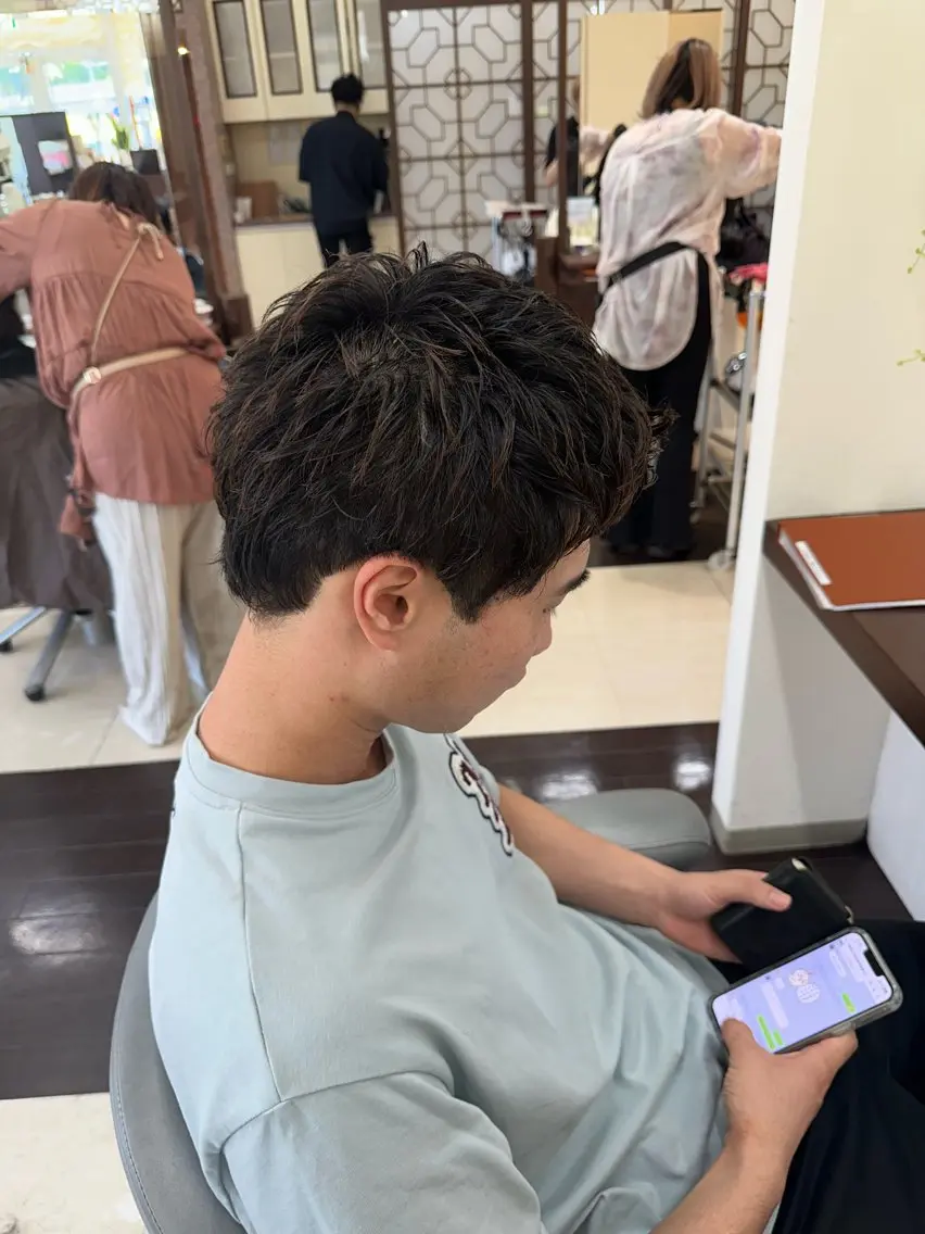 ショート カラー パーマ メンズ スパイキーショート ショートヘア カット ヘアセット 成田No.1 メンズヘア/清和武虎のヘアスタイル