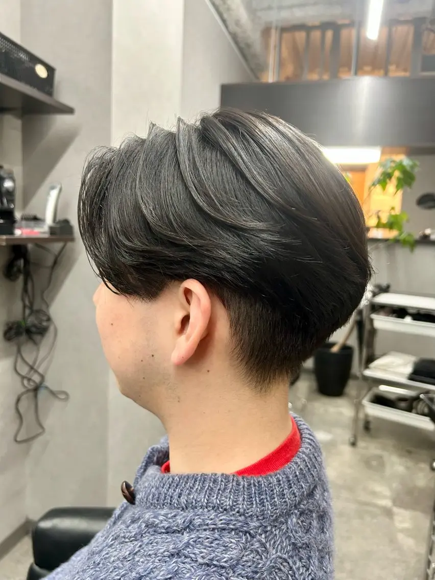 ✨大人系スタイル✨メンズカット+フェザーパーマの写真