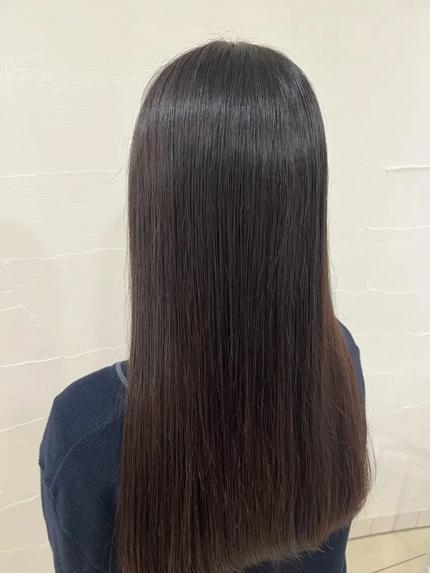 ロング 縮毛矯正 カット 縮毛矯正 西田 早輝子🍊のヘアスタイル
