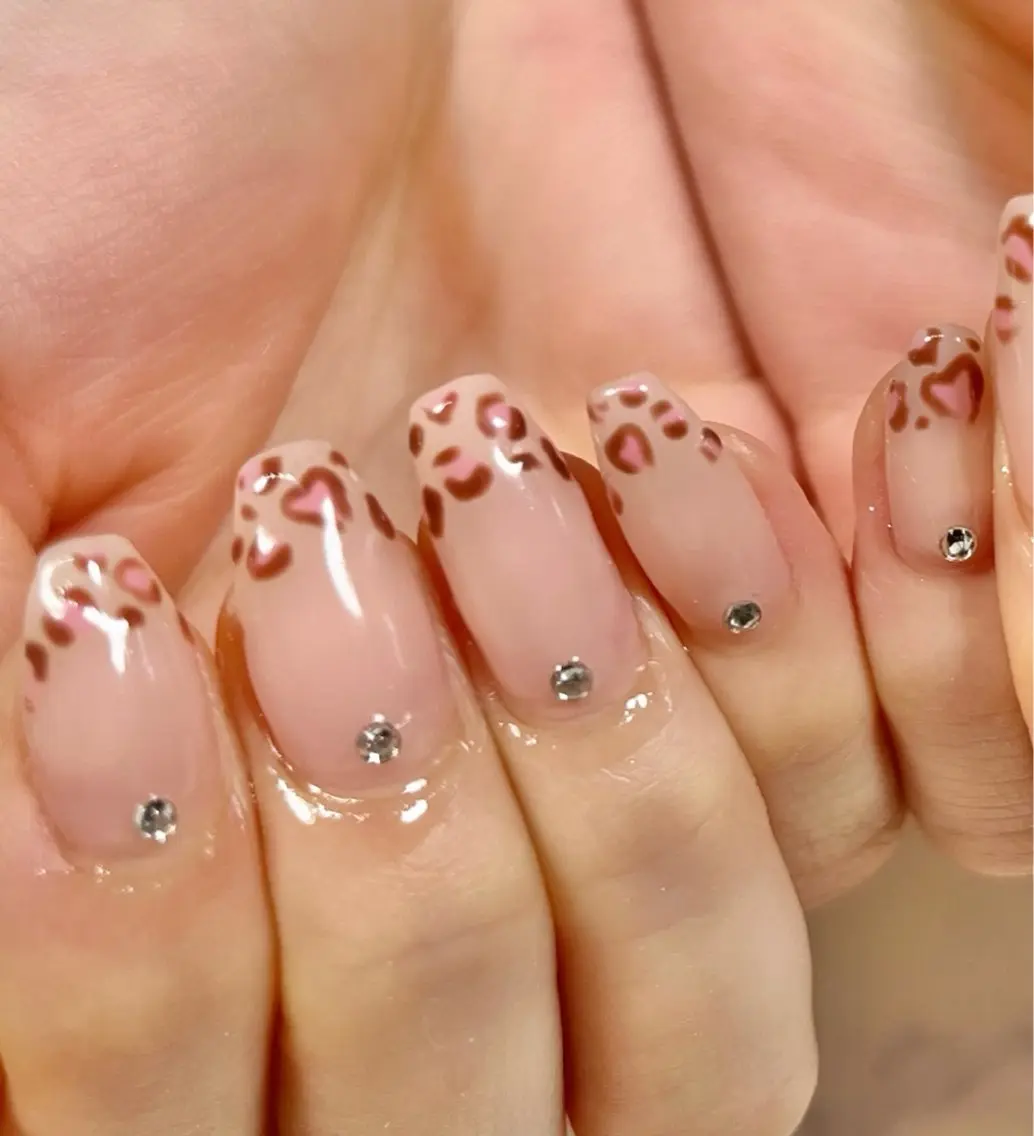 ネイル アニマル柄 長さ出し Riry.S°＊ knailのネイルデザイン