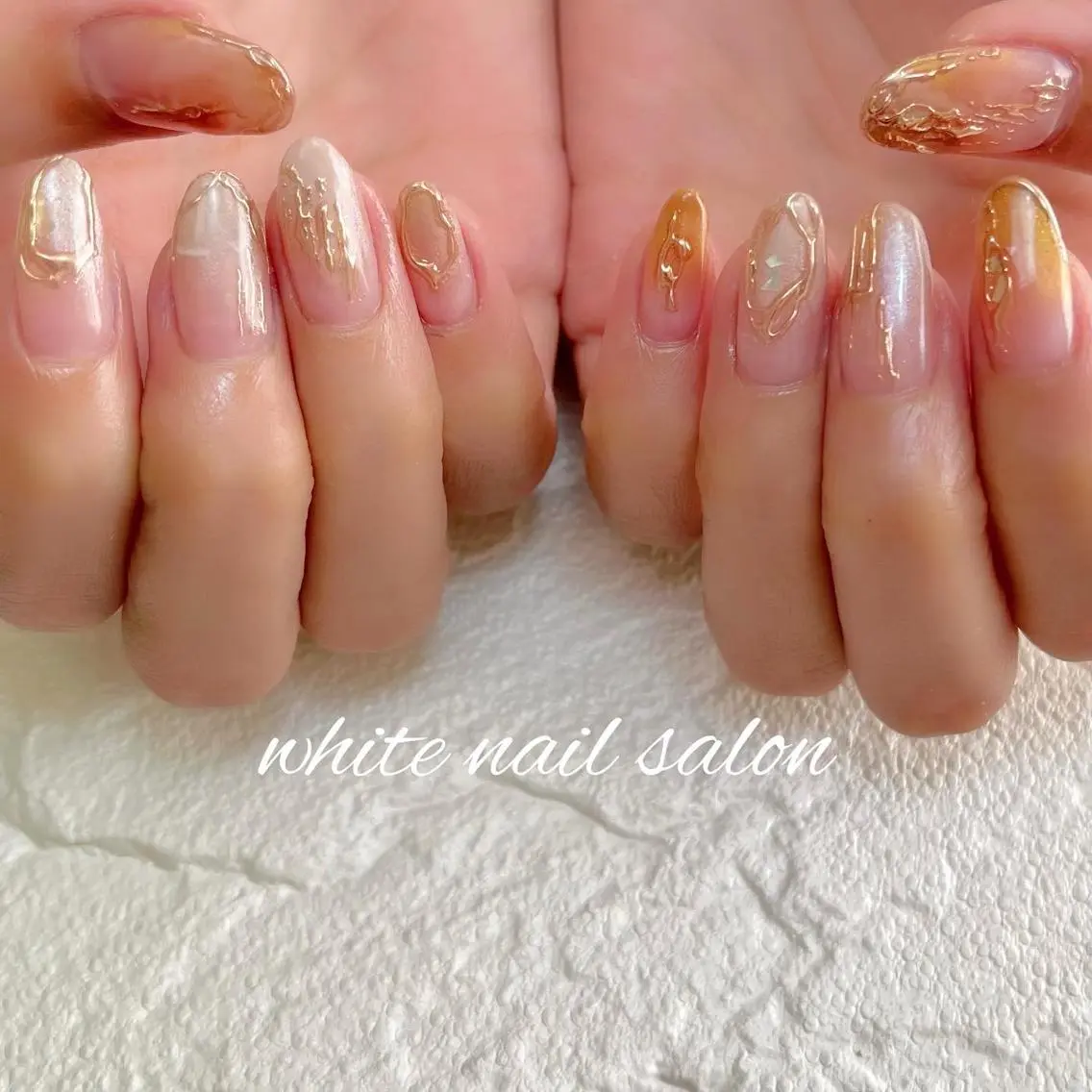 ネイル フットネイル ジェルネイル ハードジェル ラメ(グリッター) 持ち込み ハンドネイル white nail salonのネイルデザイン
