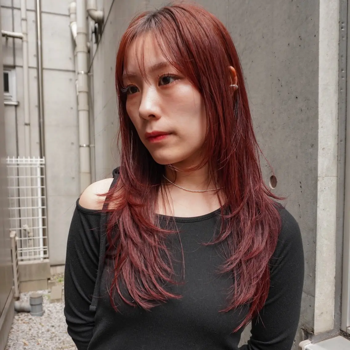 セミロング カラー レイヤーカット カット ヘアカラー トリートメント メンズヘア/パーマ/ SHOUTOのヘアスタイル