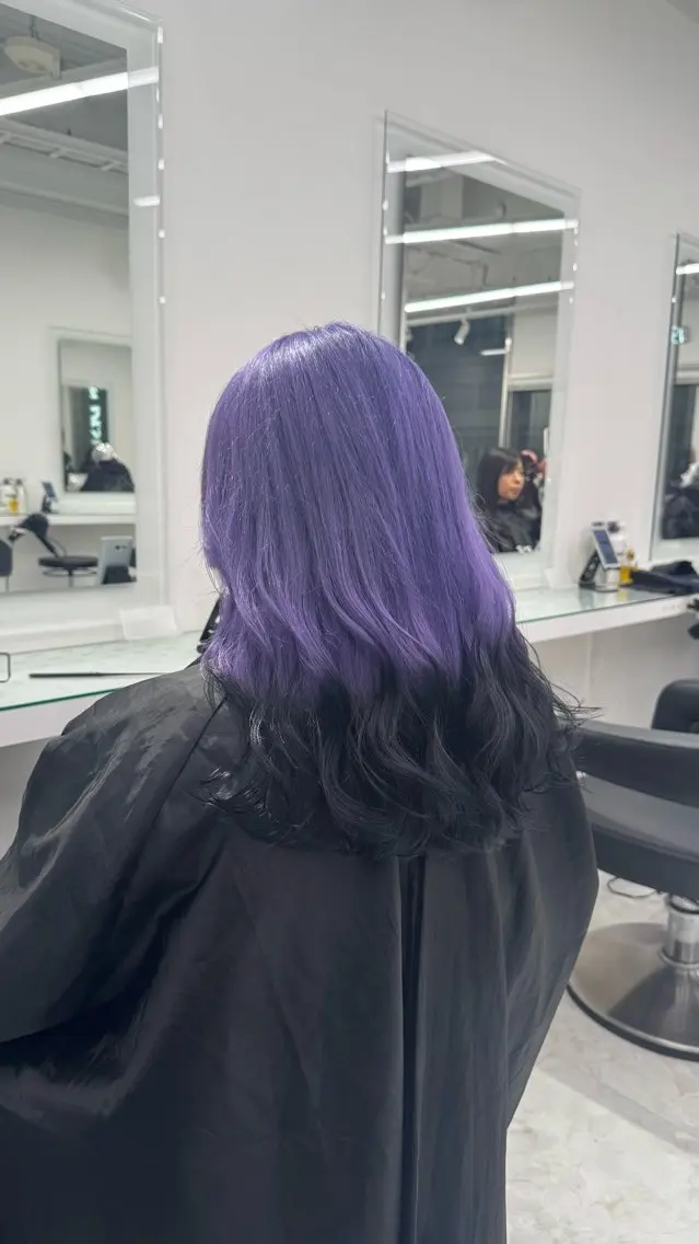 ロング カラー ヘアアレンジ ヘアカラー トリートメント ヘッドスパ ヘアセット ウルフカット×ハイ トーン職人🤍ゆうひのヘアスタイル