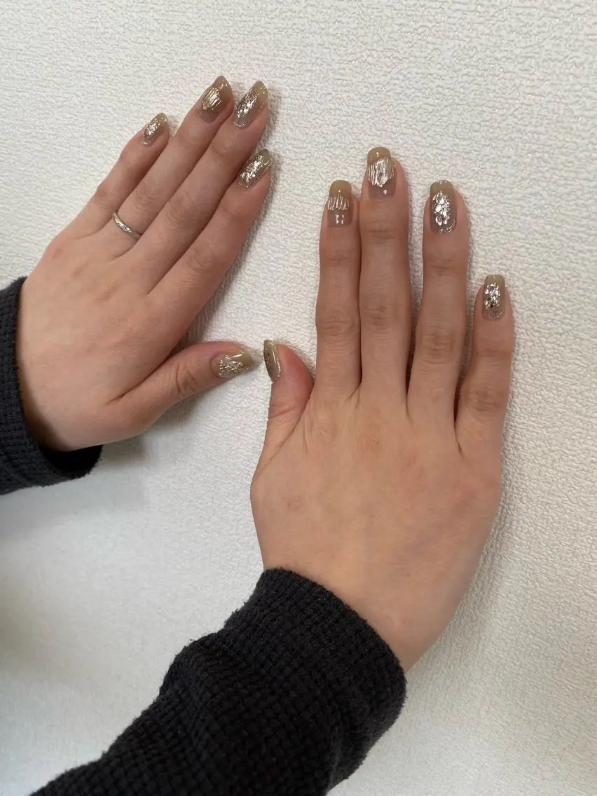 ネイル ニュアンスネイル ハンドネイル 自宅サロン FeelFreeのマツエク・マツパデザイン