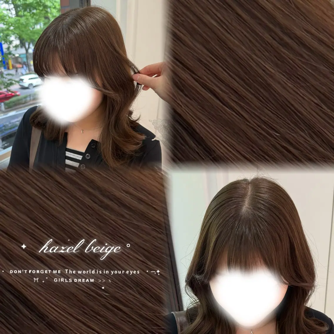 セミロング カラー ヘアカラー トリートメント まろやか艶ベージュ 🧸🪞Honoのヘアスタイル