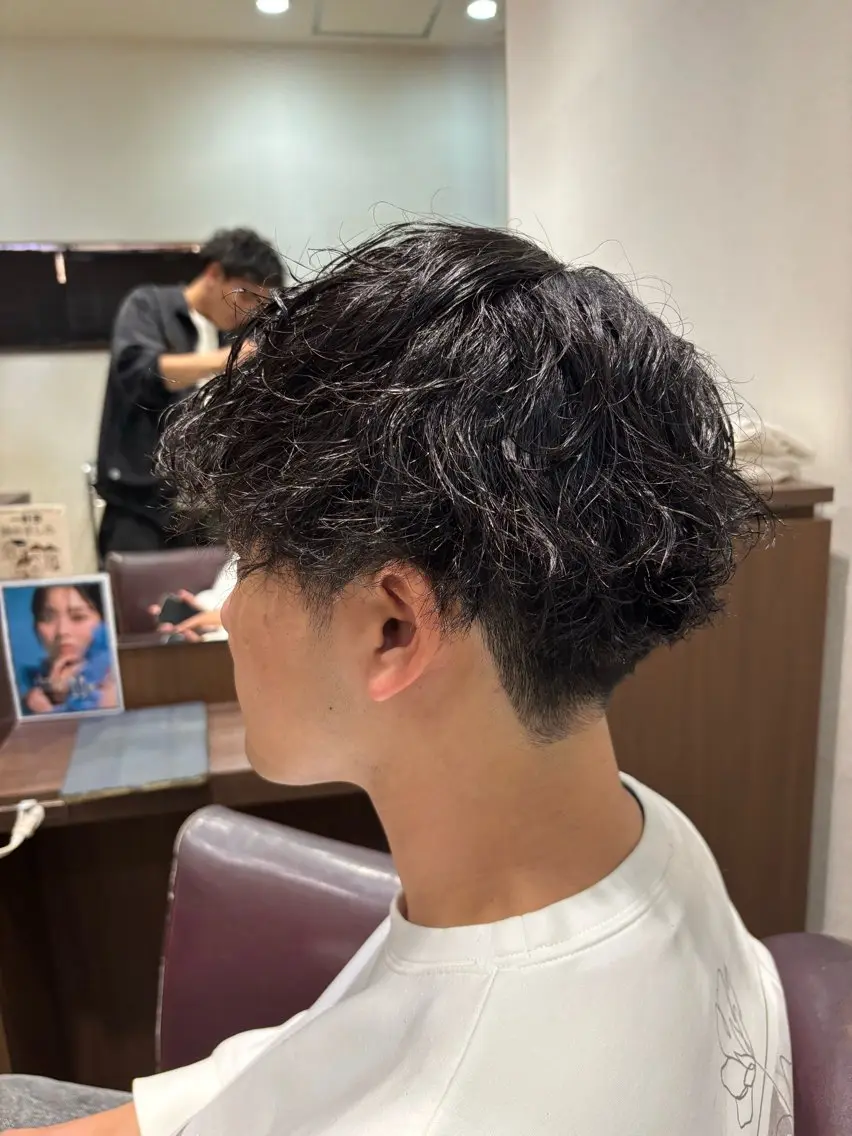 パーマ メンズ メンズパーマ スパイラルパーマ 松崎 崇のヘアスタイル