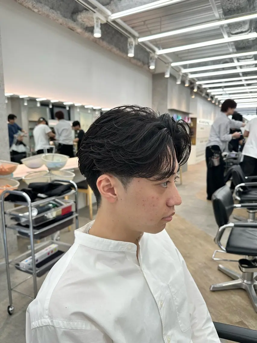 ショート パーマ メンズ カット パーマ カット🔥パーマ特化 fifthりょう🔥のヘアスタイル
