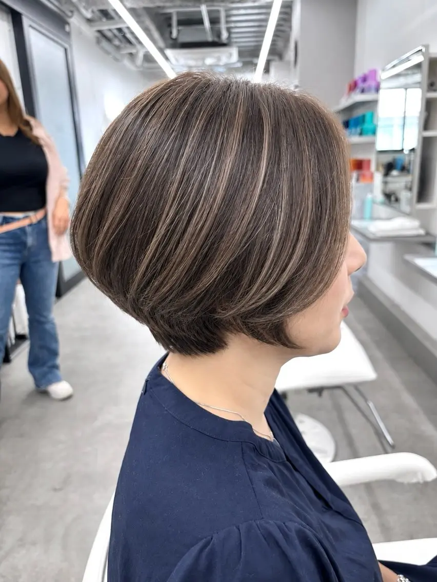 ショート ハイライト ショートヘア カット ヘアカラー 関山浩平ショート /ボブ/ヘアセットのヘアスタイル