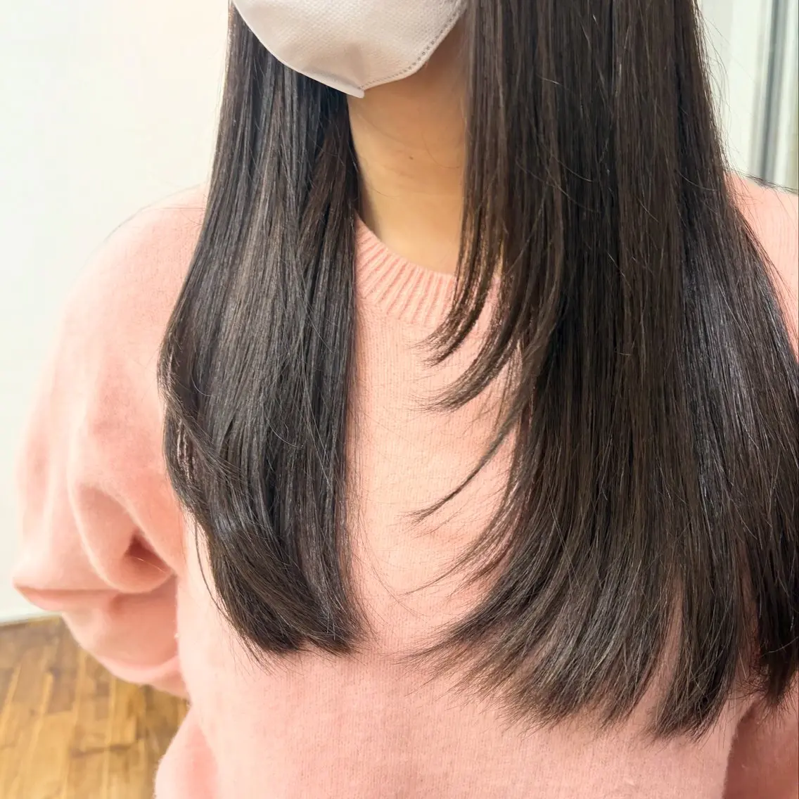 ロング カラー 透明感カラー レイヤーカット カット 大阪デザインカラー/ カットモデル募集のヘアスタイル