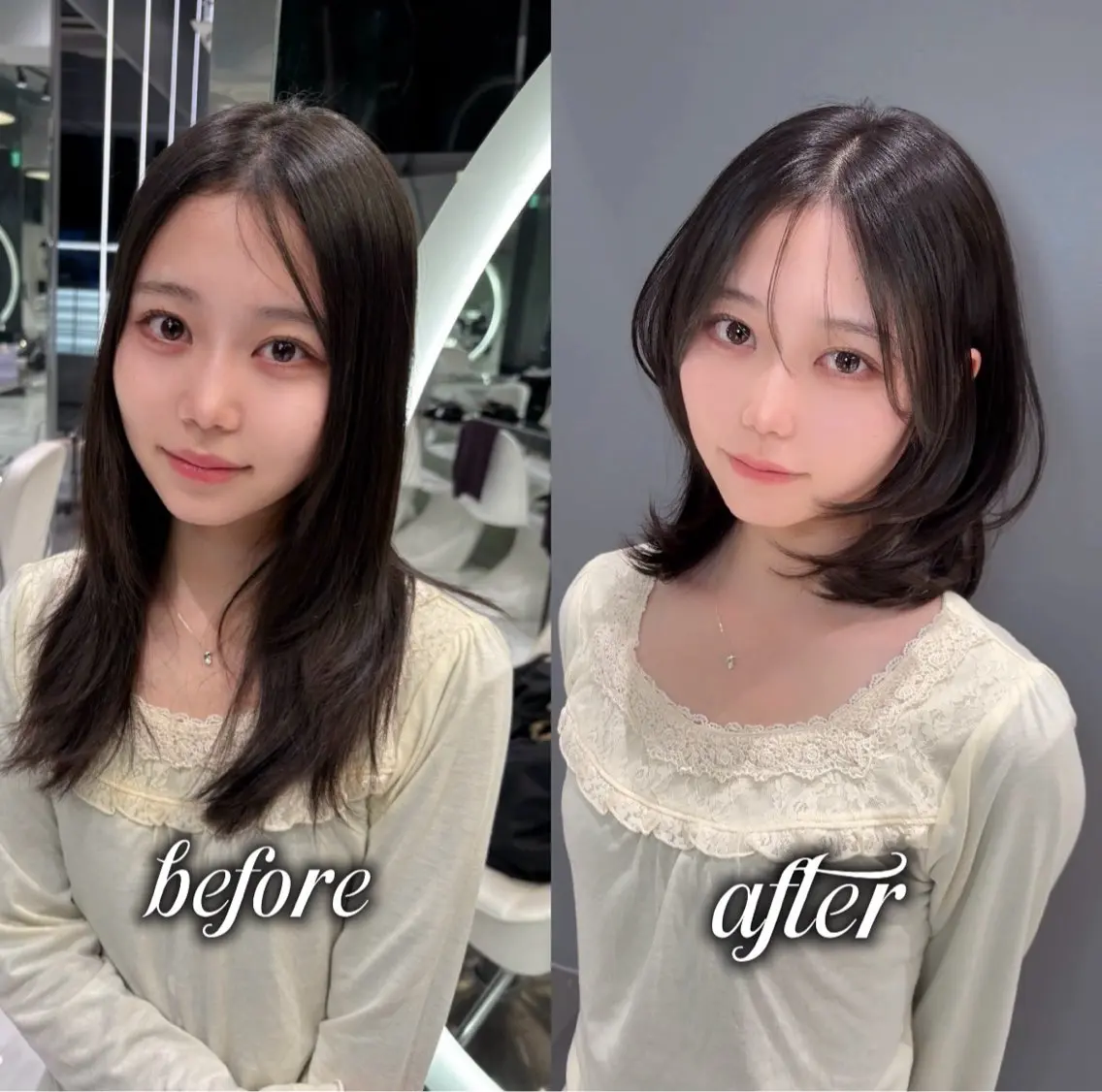 ショート がわ/ハイレイヤー /ハイトーンカラーのヘアスタイル