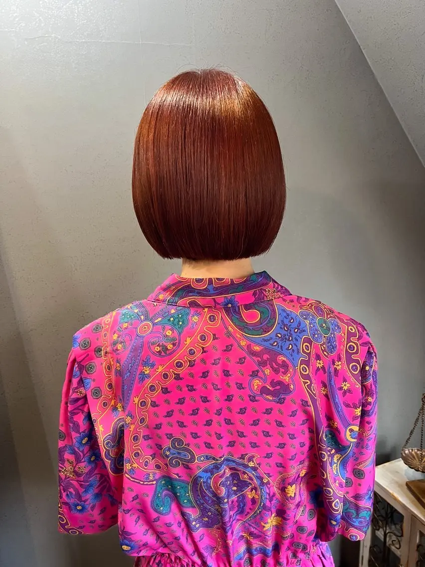 ショート カラー 髪質改善 縮毛矯正 カット ヘアカラー トリートメント ヘッドスパ *くせ毛に特化* 【yun】のヘアスタイル