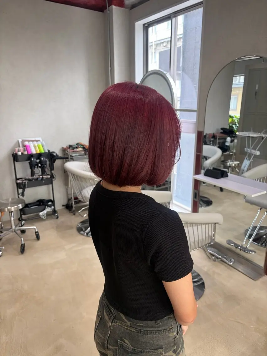 ミディアム ヘアカラー トリートメント Uni. wakabaのヘアスタイル