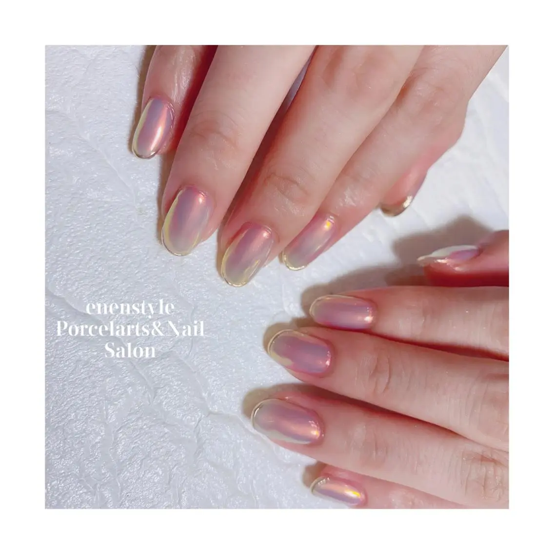 ミディアム ネイル ジェルネイル ニュアンスネイル オフィスネイル ワンカラーネイル パラジェル ハンドネイル 🐾enen style 🐾のネイルデザイン