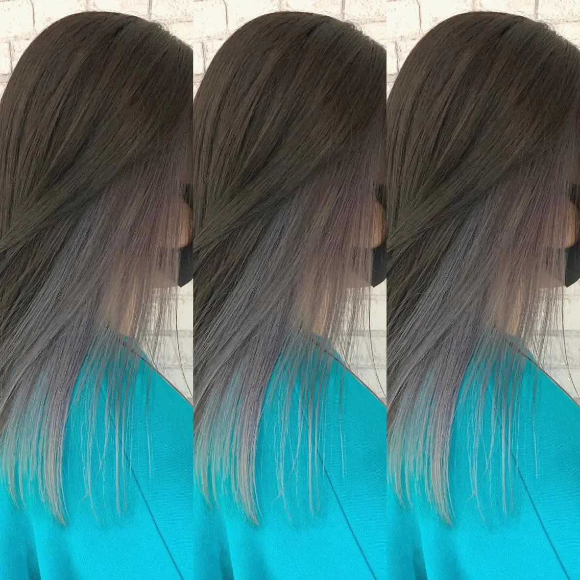 ミディアム カラー カット ヘアカラー 赤み消しカラー /透明感カラー 上長のヘアスタイル