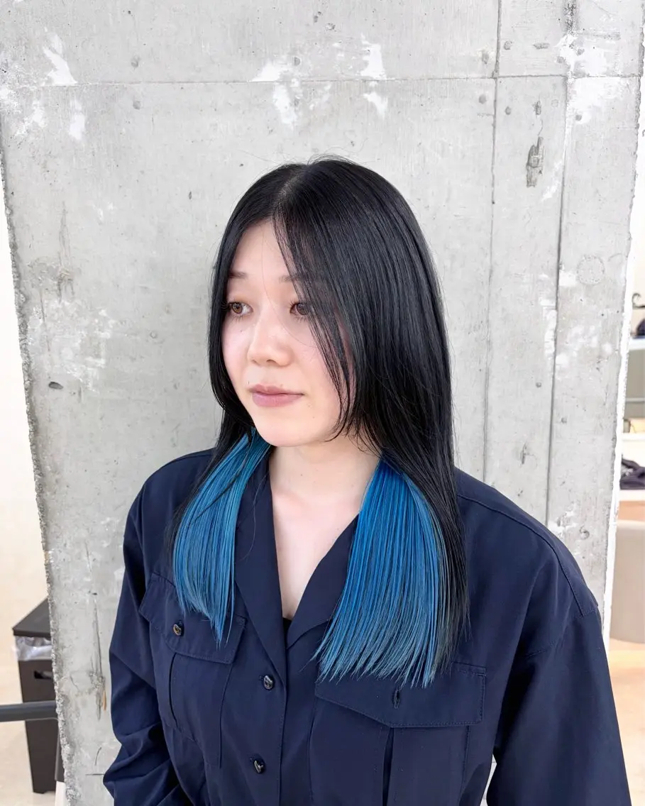 ロング ヘアカラー トリートメント ヘッドスパ 角田 満帆のヘアスタイル