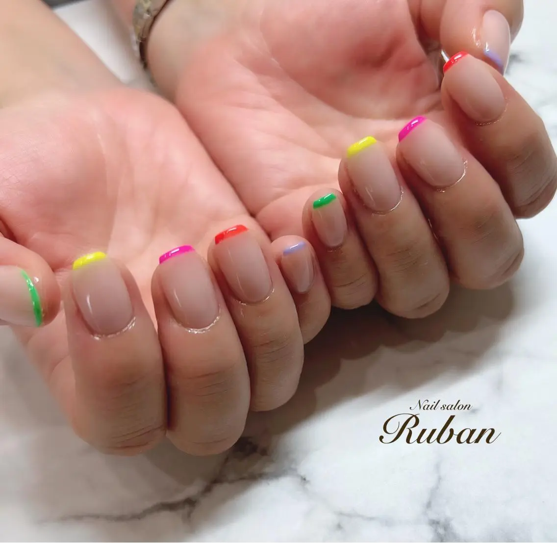 ネイル フレンチネイル Nail salon Rubanのネイルデザイン