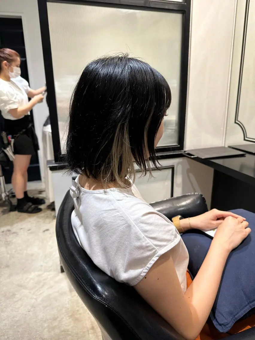 ミディアム カット ヘアカラー TR付きカット無料✨ ✨いのうえもなみのヘアスタイル