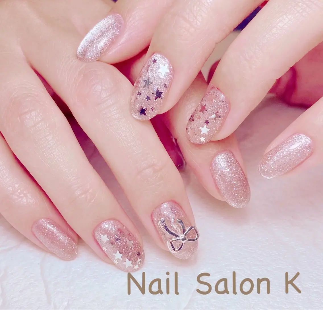 ネイル フラッシュネイル 持ち込み ハンドネイル Nail Salon K 🧸美爪育成のネイルデザイン