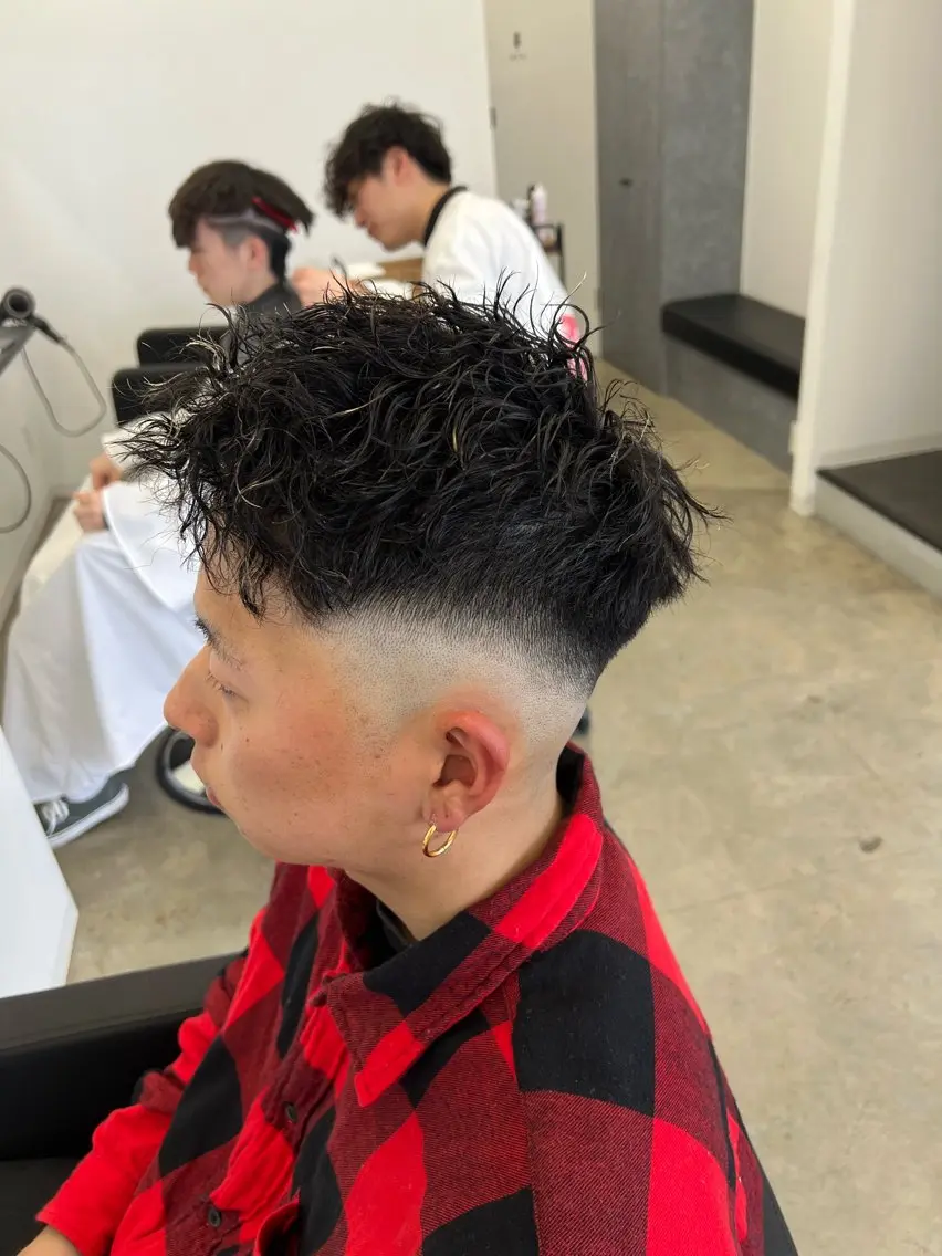 ショート メンズ カット パーマ メンズ特化美容師 井上大輔のヘアスタイル
