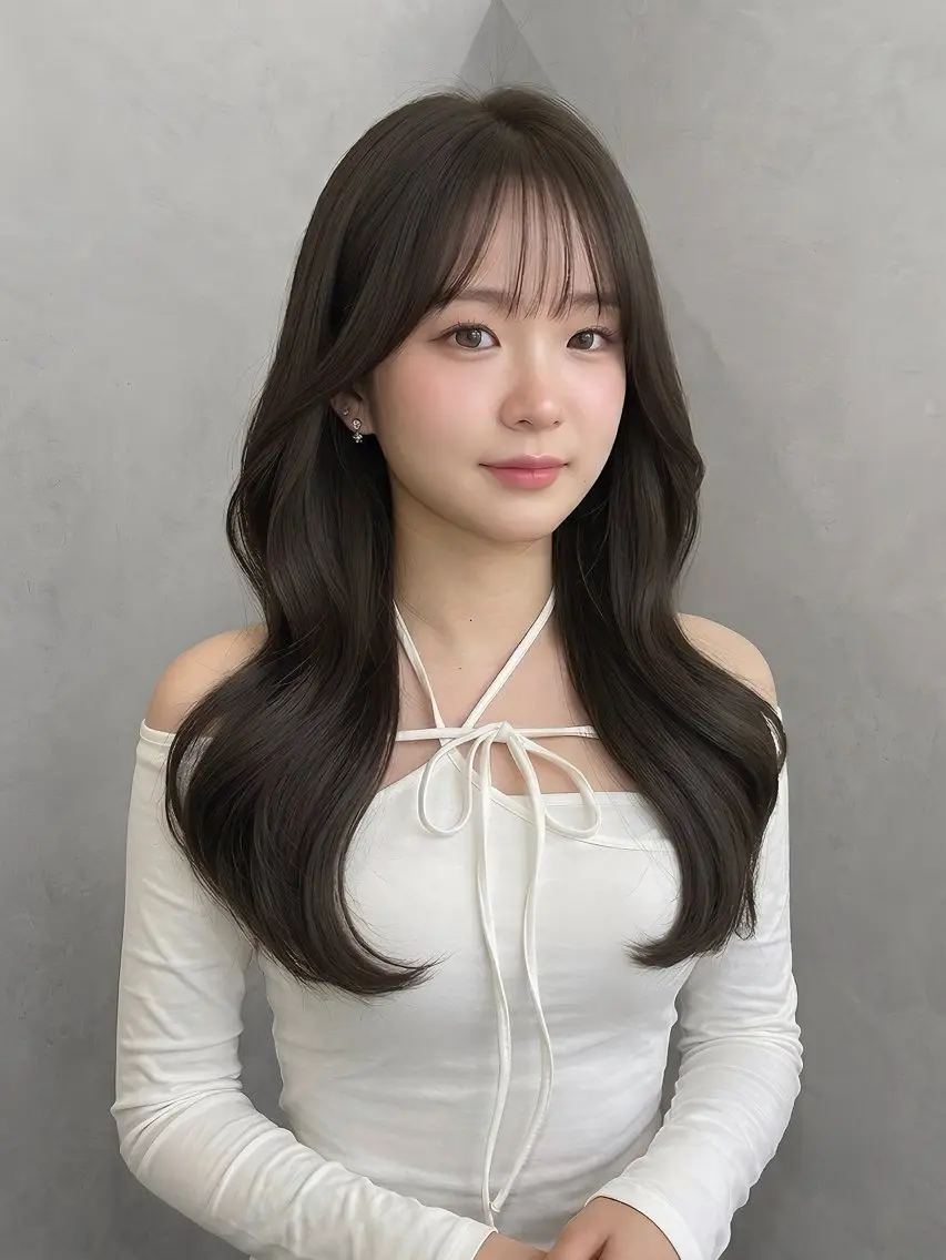 ロング カラー ベージュカラー ブリーチ ブラウンカラー ショコラブラウン ショコラグレージュ 吉田勇人🩶レイヤー •透明感カラー•暗髪のヘアスタイル