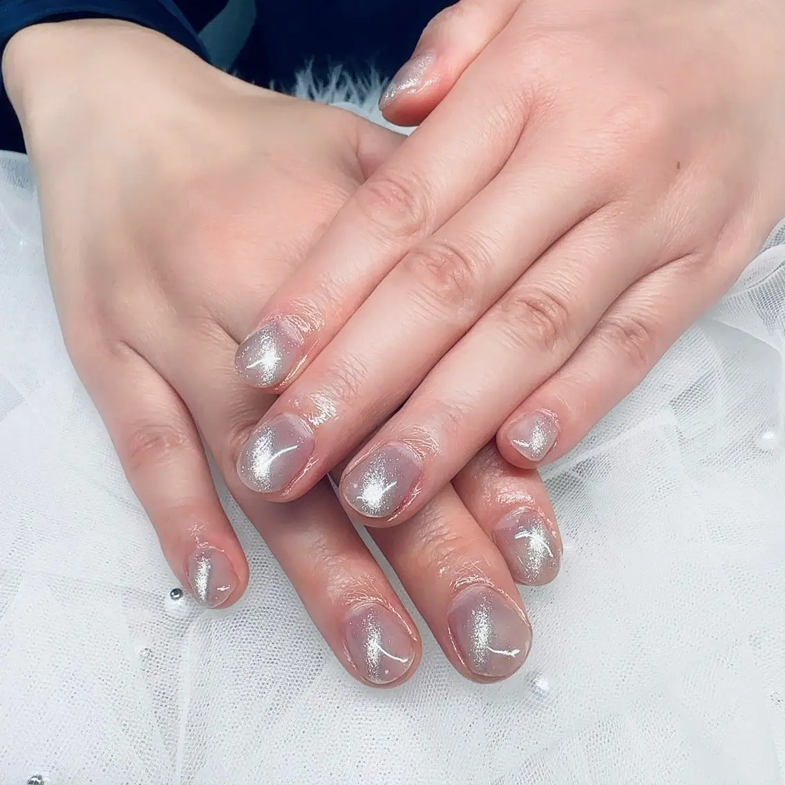 ネイル フレンチネイル マグネットネイル LOA.NAIL 本八幡店💞Kyouのネイルデザイン