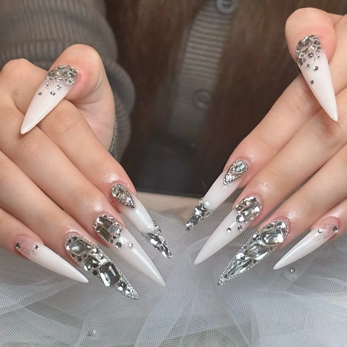 ネイル キラキラネイル 韓国ネイル マグネットネイル 夏ネイル ワンホンネイル ハンドネイル Sully Nail Labのネイルデザイン