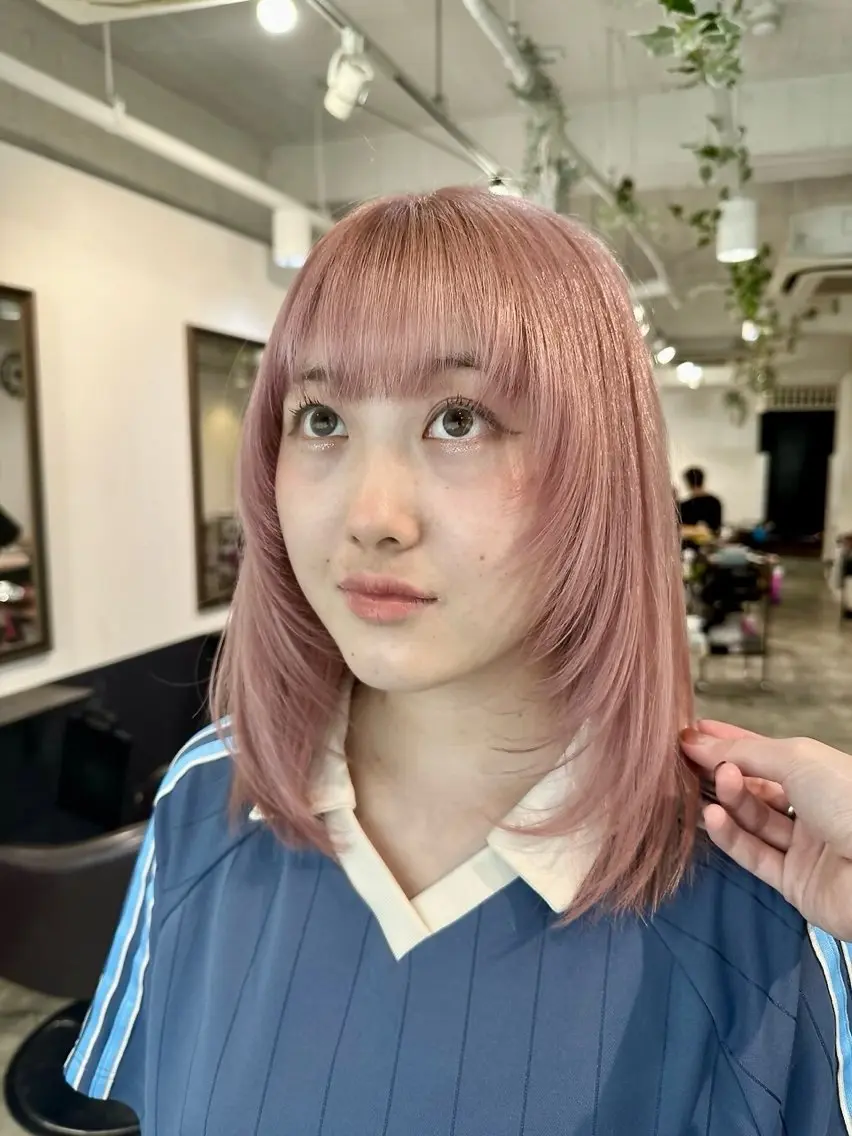 ミディアム カラー ブリーチ ケアブリーチ ケアカラー 透明感カラー ダブルカラー カット ヘアカラー トリートメント ili 大阪のヘアスタイル
