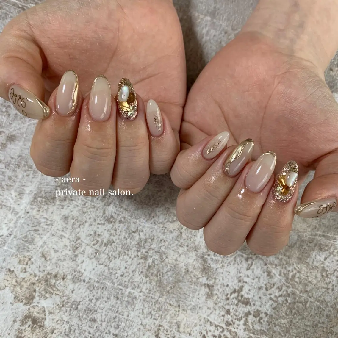 ネイル AERA nail shino🐱⸝꙳のネイルデザイン