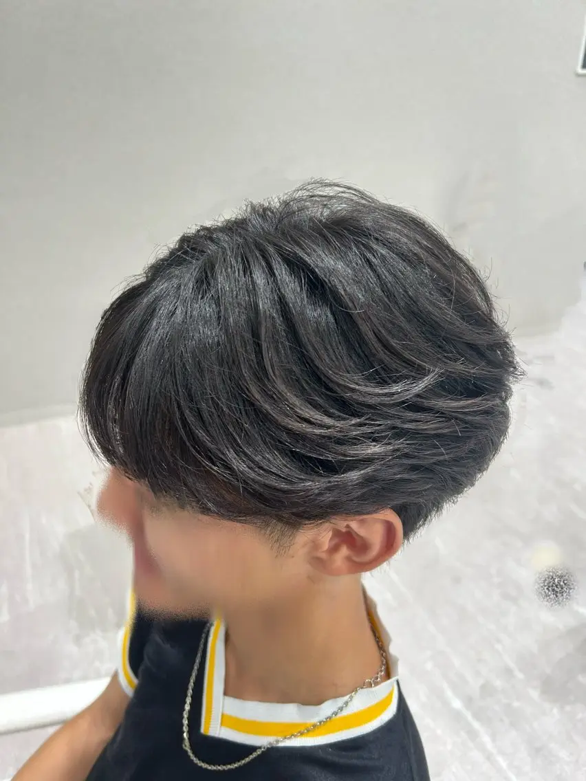 メンズ センターパート 本厚木🪅パーマ 🪅カラー🪅Aoiのヘアスタイル