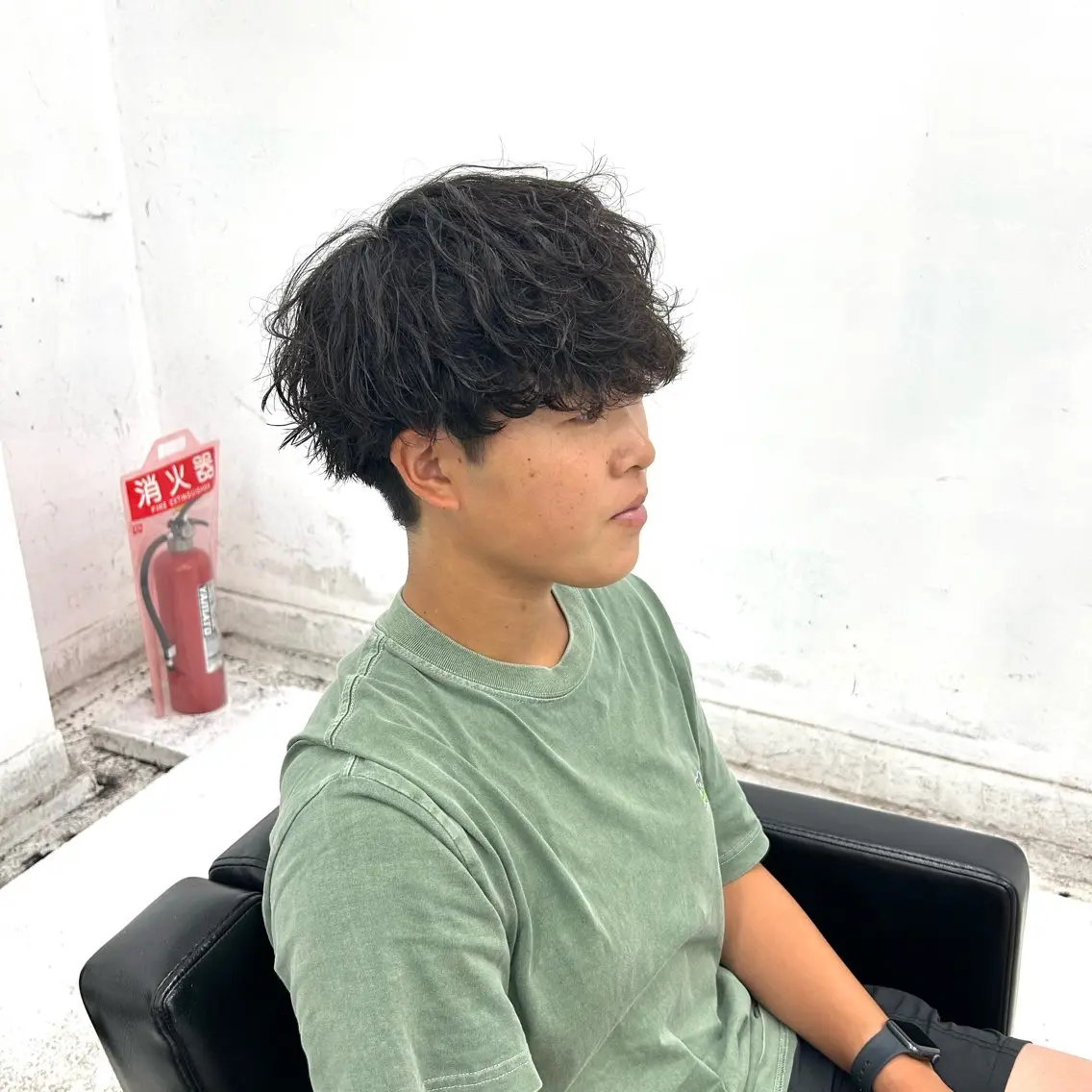ショート パーマ メンズ メンズパーマ 波巻きパーマ スパイラルパーマ カット パーマ 【柏/メンズパーマ 特化】🍏網中勇喜のヘアスタイル