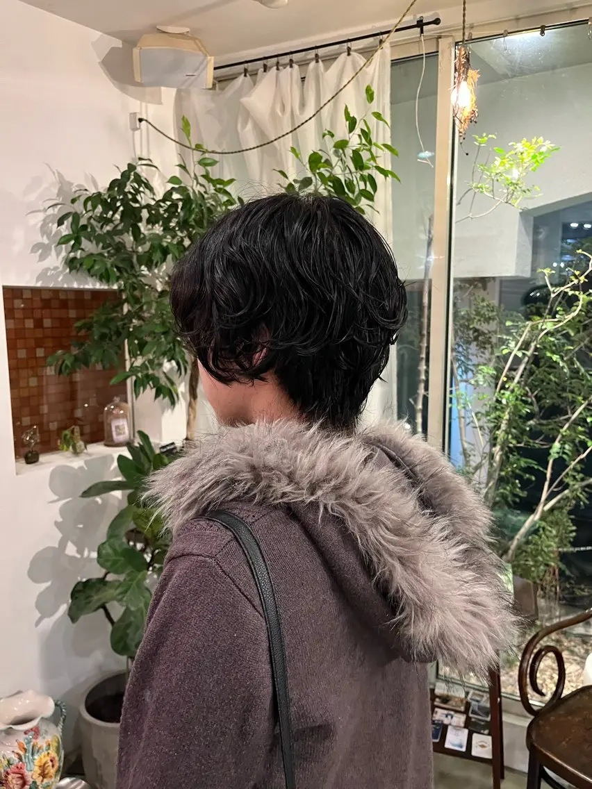 ショート パーマ カット パーマ 柴田 さくら/パーマモデルのヘアスタイル