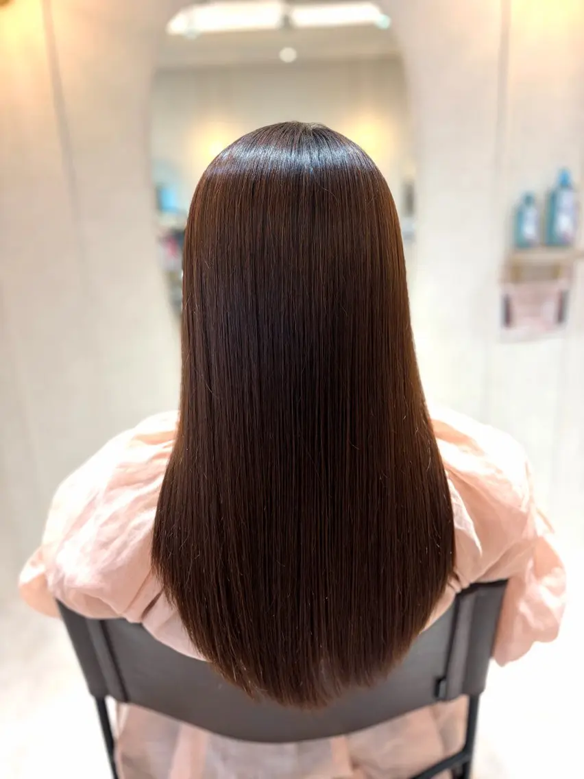 ロング カラー 菅原 渚のヘアスタイル