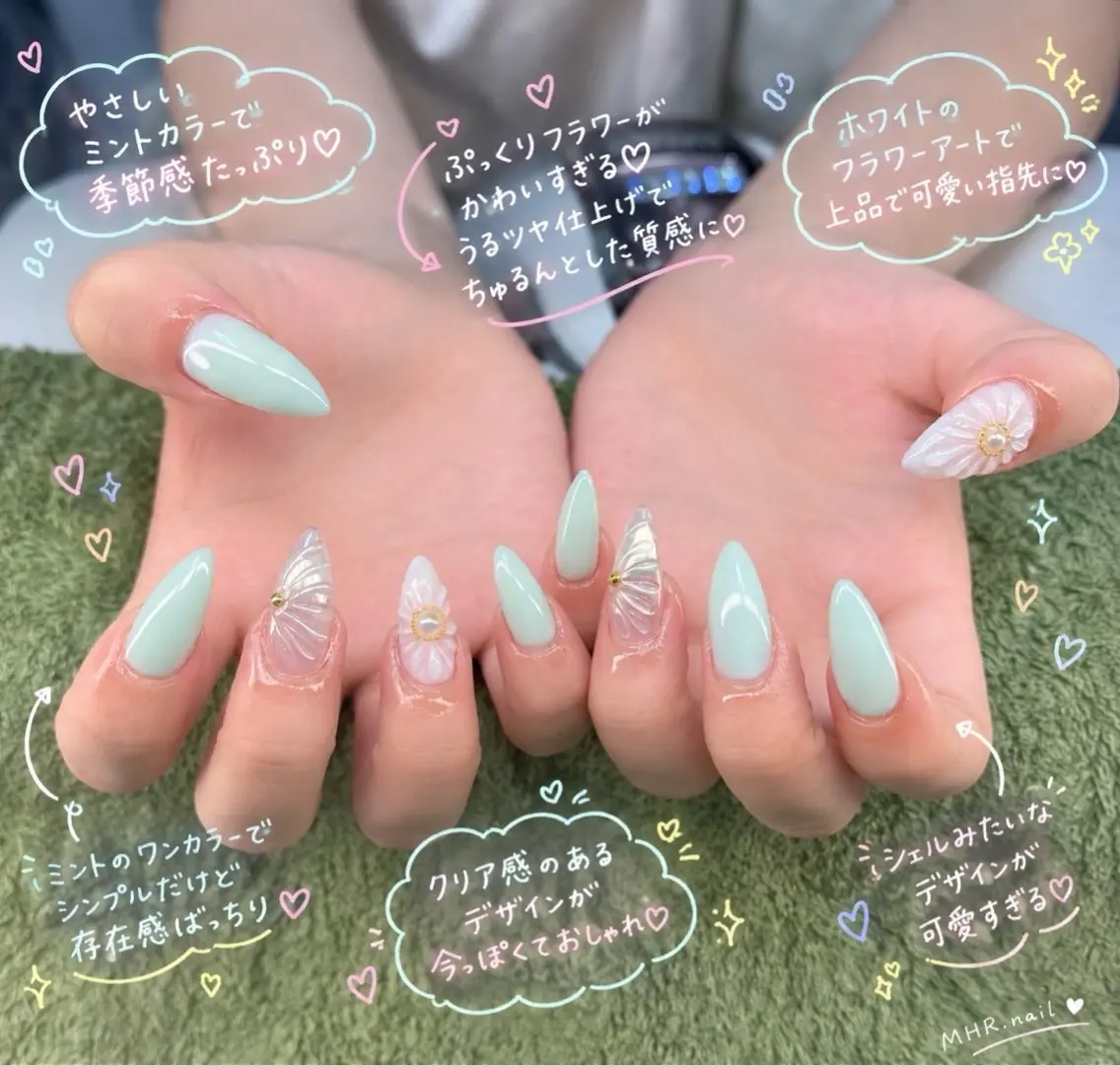 ネイル ハンドネイル フットネイル MHR nailのネイルデザイン