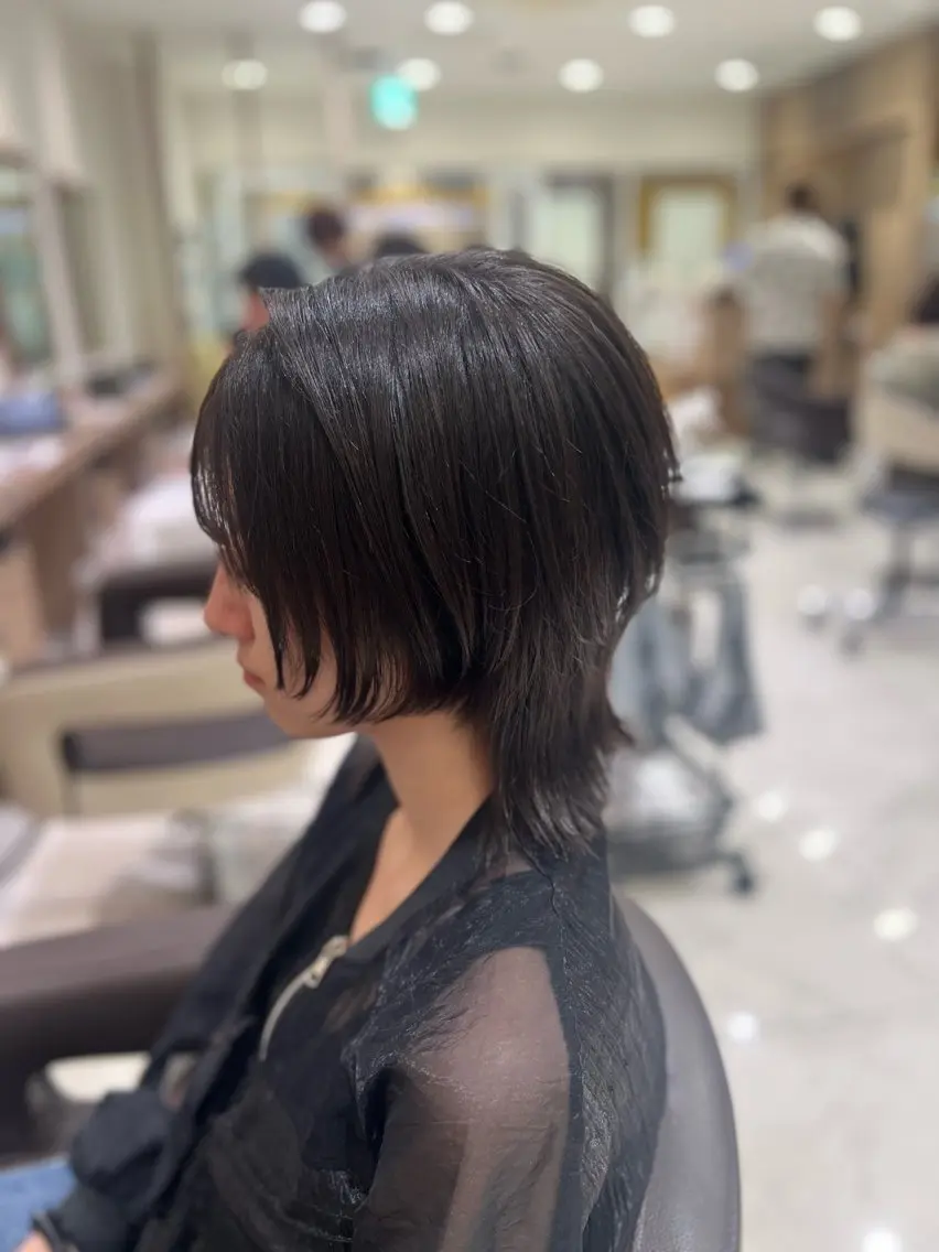 ミディアム 中森 玲菜のヘアスタイル