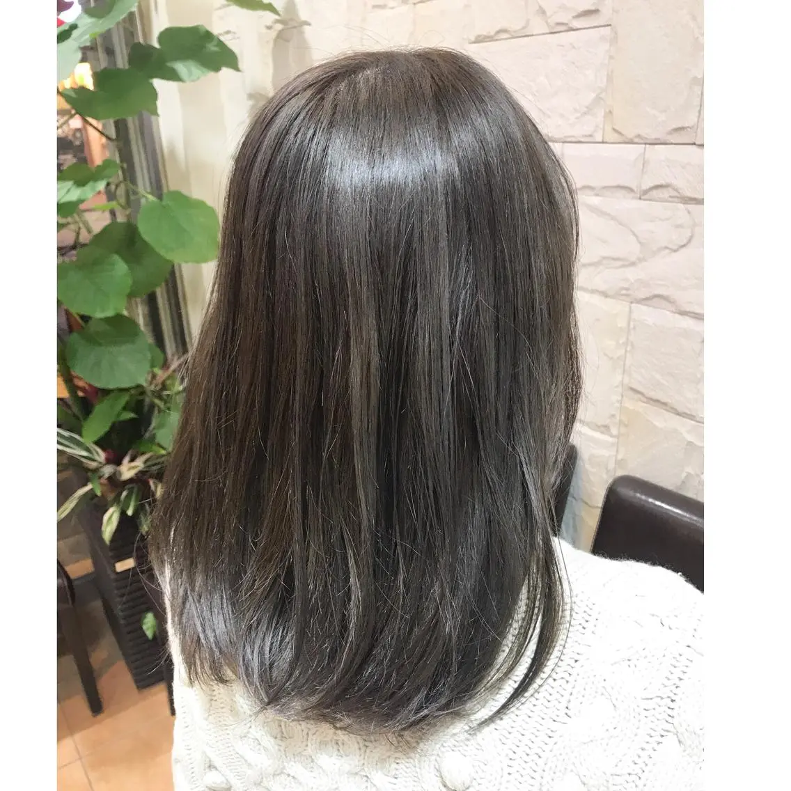 ミディアム カラー 髪質改善 艶髪🔵フセナオヤのヘアスタイル