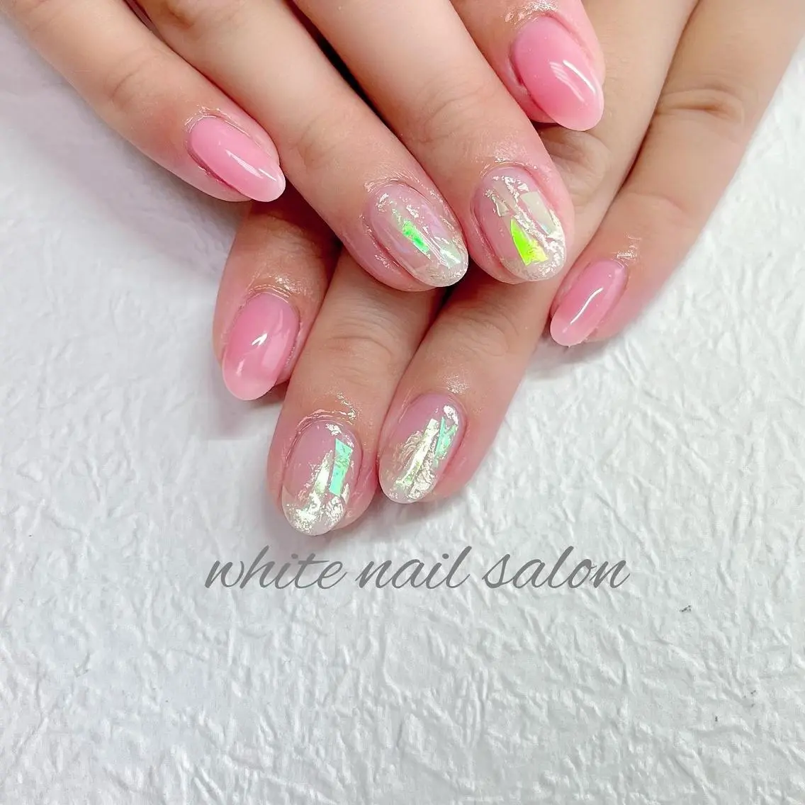 ネイル ジェルネイル ハードジェル ラメ(グリッター) 持ち込み ソフトジェル ハンドネイル white nail salonのネイルデザイン