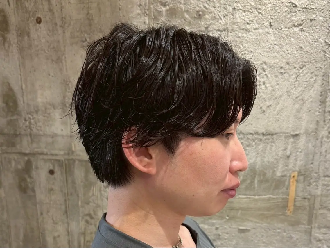ショート パーマ メンズ 朝ラクパーマ 【SENA】のヘアスタイル