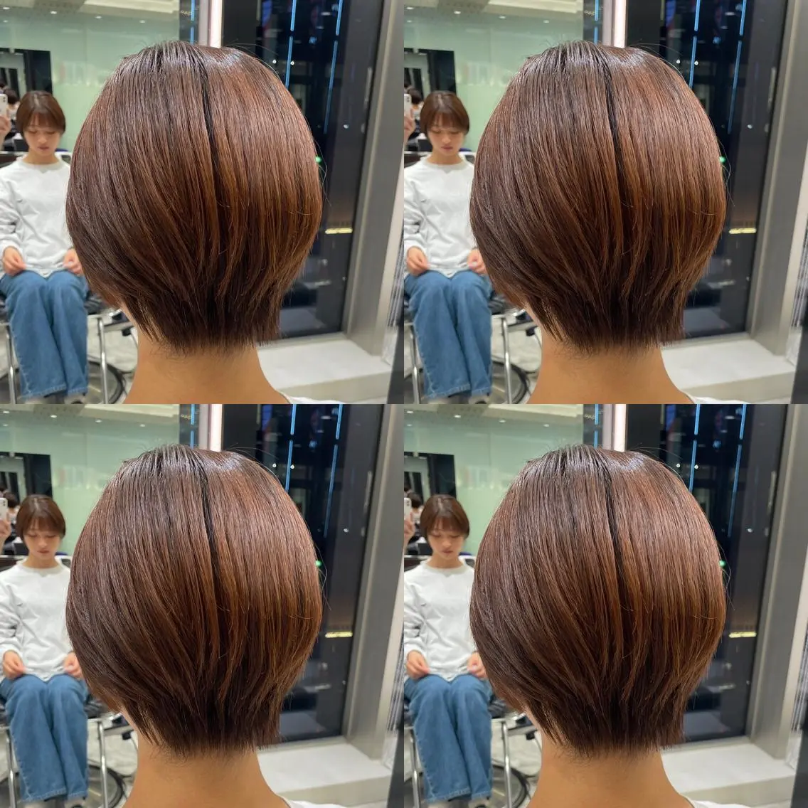 ショート 韓国っぽ透け感カラー マンツーマン🫧なおのヘアスタイル