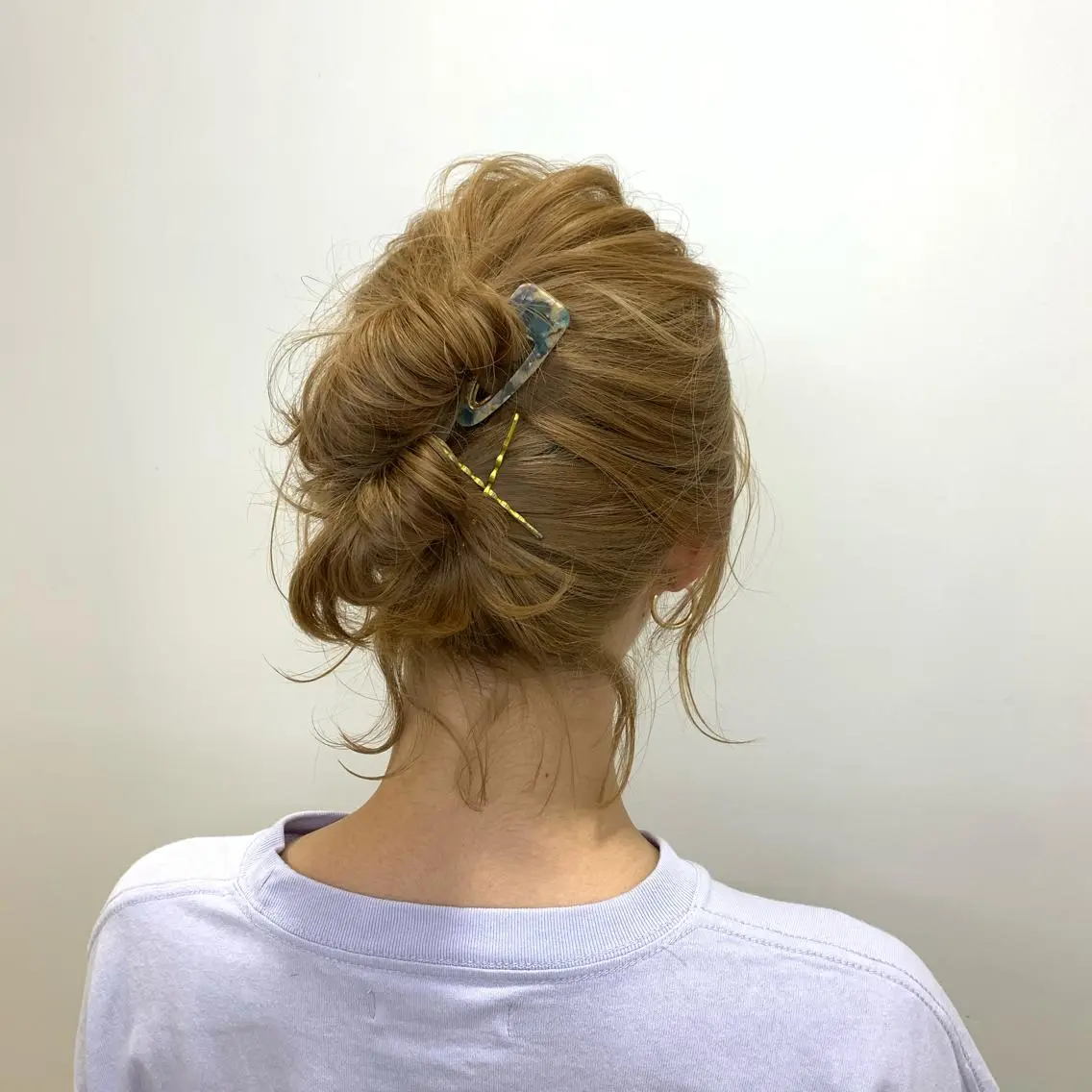 ショート ヘアアレンジ お団子ヘア ボブ yuka .のヘアスタイル