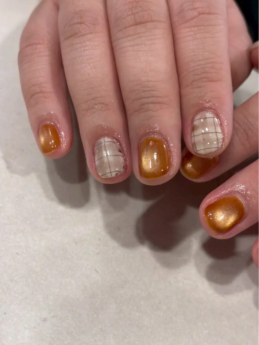 ネイル マグネットネイル ハンドネイル iconail 下北沢 NONのネイルデザイン