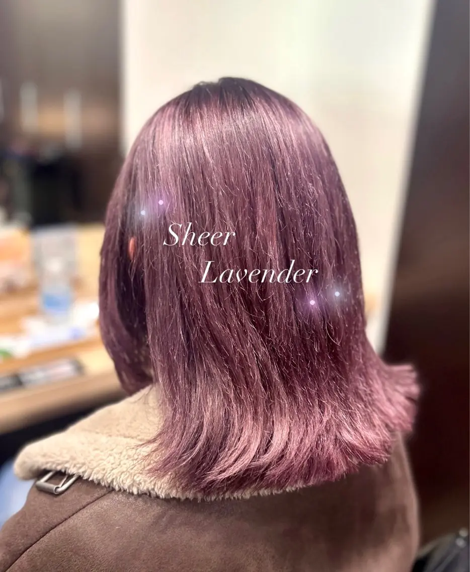カラー ブリーチ ハイライトカラー インナーカラー ラベンダーカラー ラベンダーピンク ⭐️似合わせアップ ⭐️並木奏絵のヘアスタイル