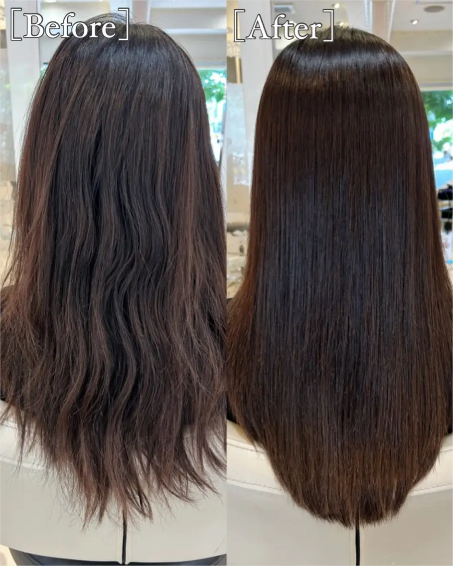 ロング 縮毛矯正 カット 縮毛矯正 トリートメント 高橋 佑のヘアスタイル