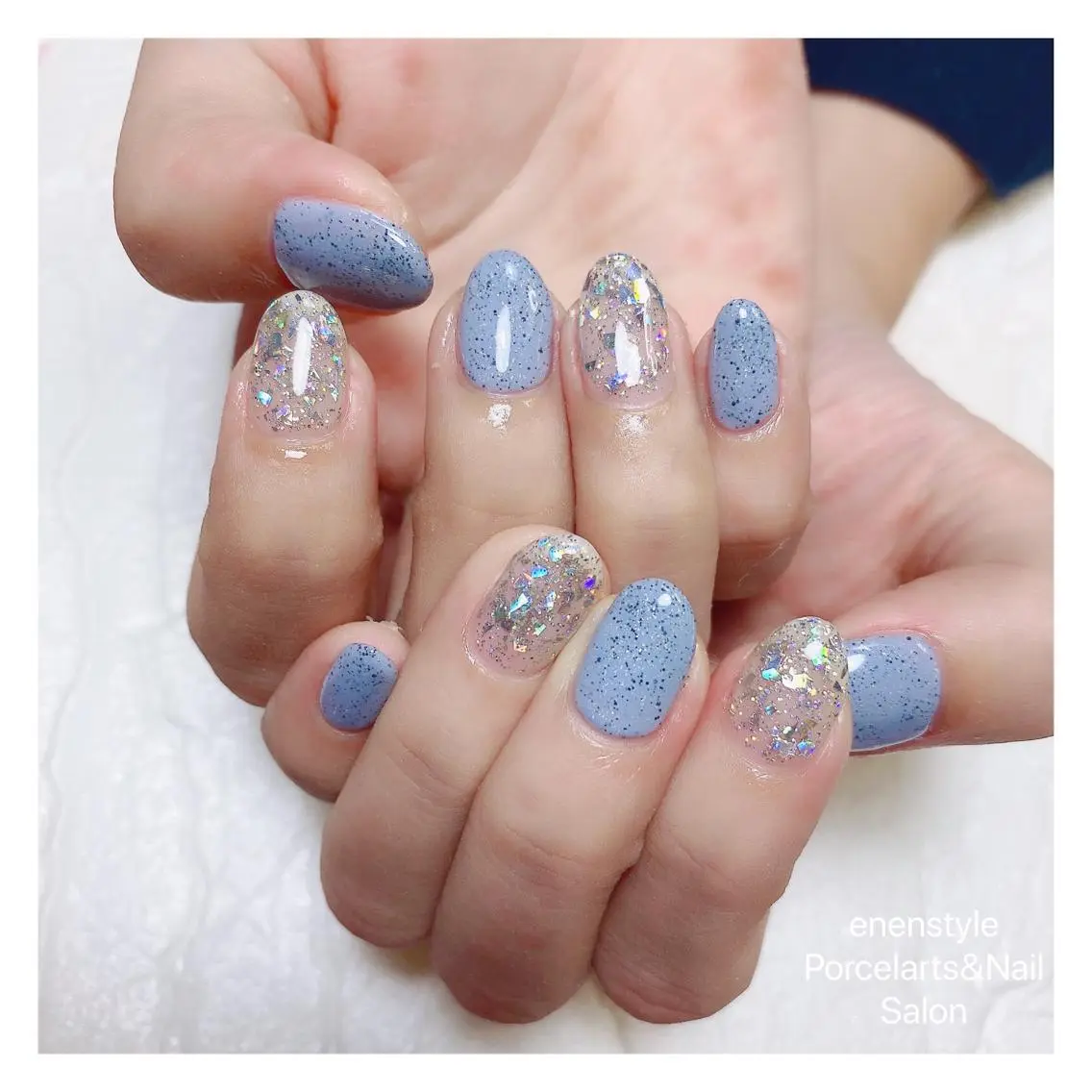 ミディアム ネイル 🐾enen style 🐾のネイルデザイン