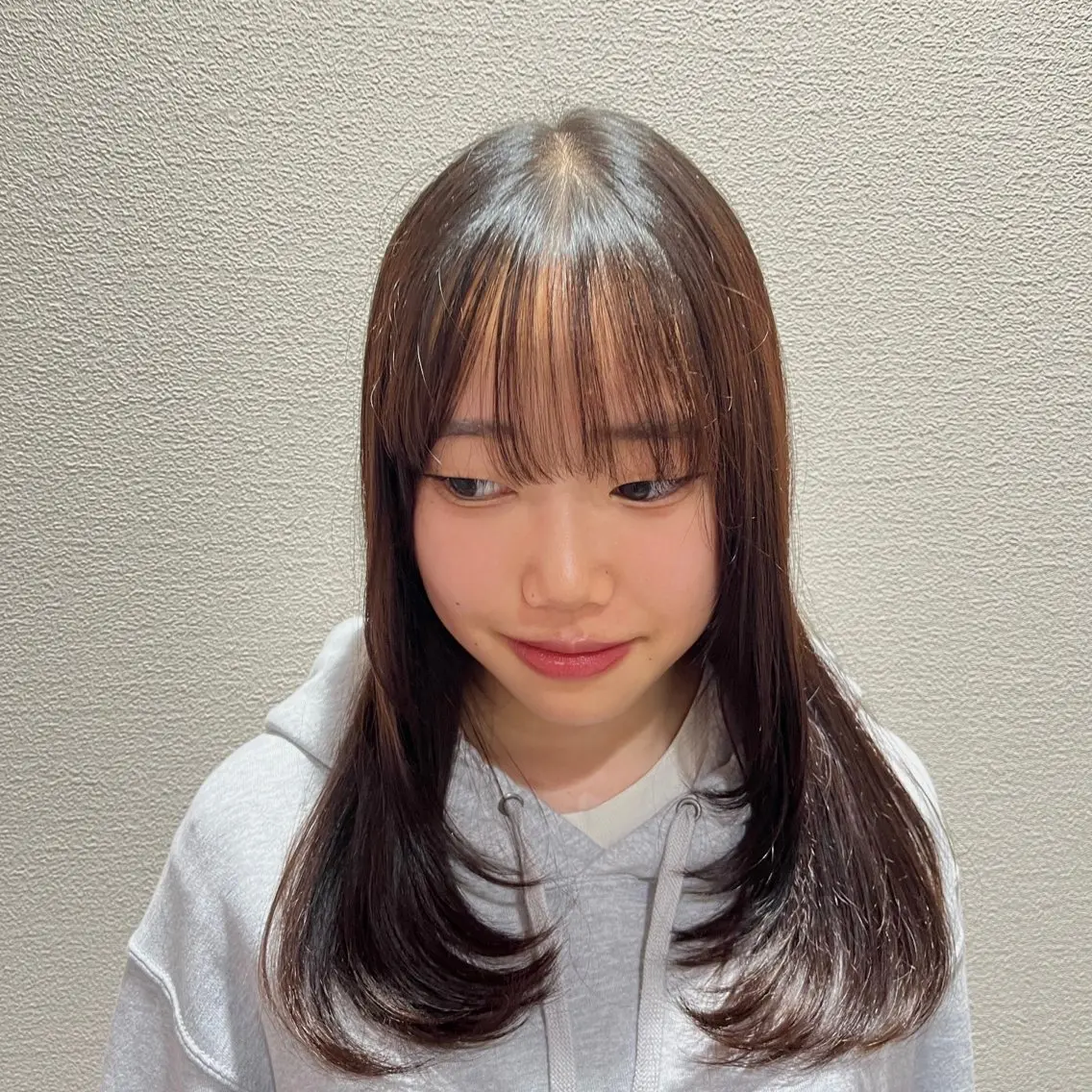 ロング 顔まわりレイヤー レイヤーカット ♡ナナコ♡ レイヤー /ブリーチ/艶髪のヘアスタイル