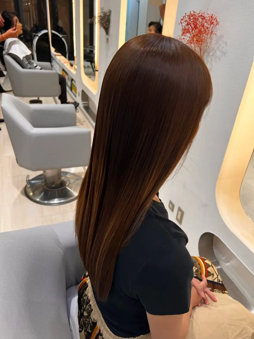 ミディアム カラー パーマ ヘアアレンジ メンズ ヘアカラー 堀井 凌平のヘアスタイル