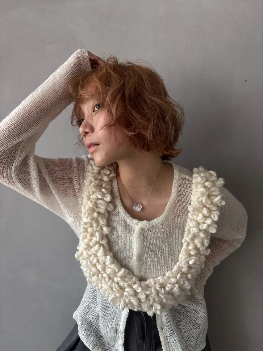 ショート ボブ カット パーマ 山本 千尋のヘアスタイル