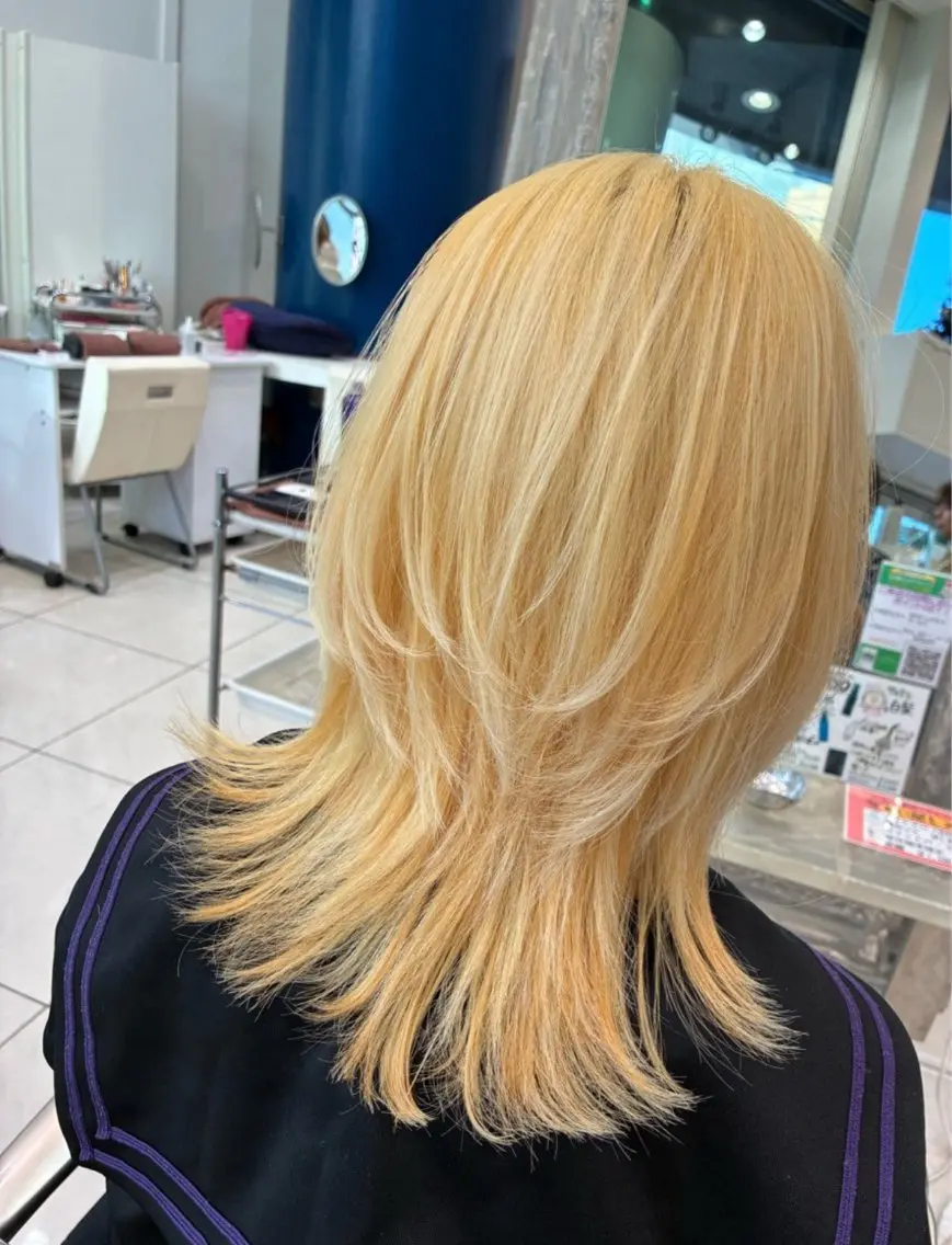ミディアム カラー カット ヘアカラー トップスタイリスト 石川みやびのヘアスタイル