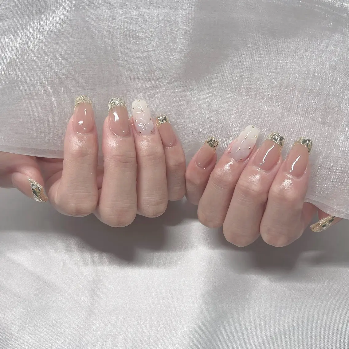 ネイル ジェルネイル 韓国ネイル ラメ(グリッター) マグネットネイル ミラーネイル ハンドネイル nail salon Rewardのネイルデザイン