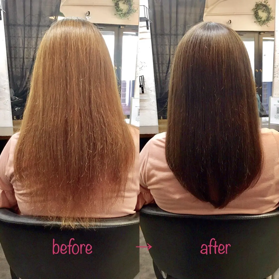 ロング 縮毛矯正&髪質改善 MAILHAIRのヘアスタイル