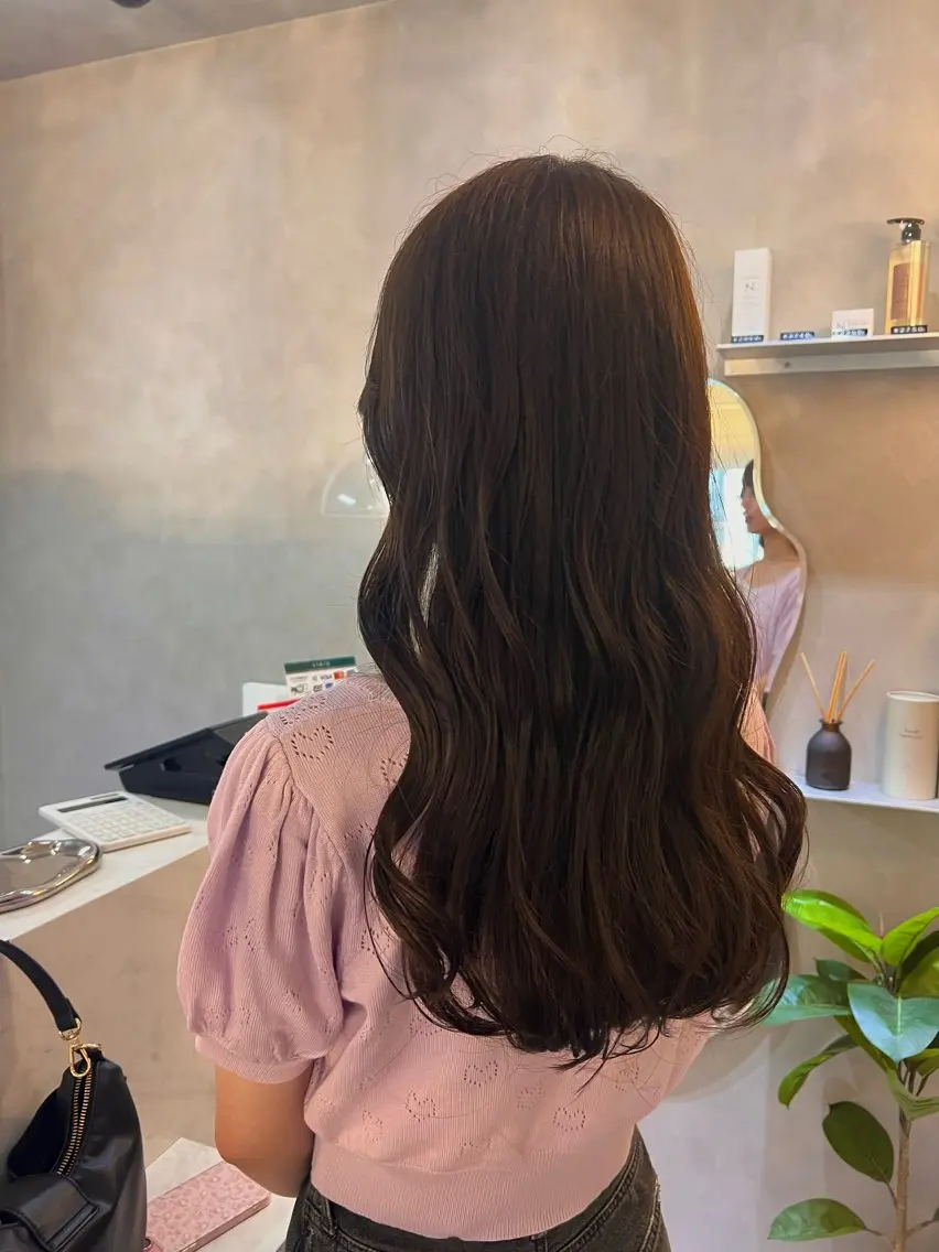 ロング カラー ブラウンカラー KANA🌿透明感/ レイヤーcut🌿のヘアスタイル